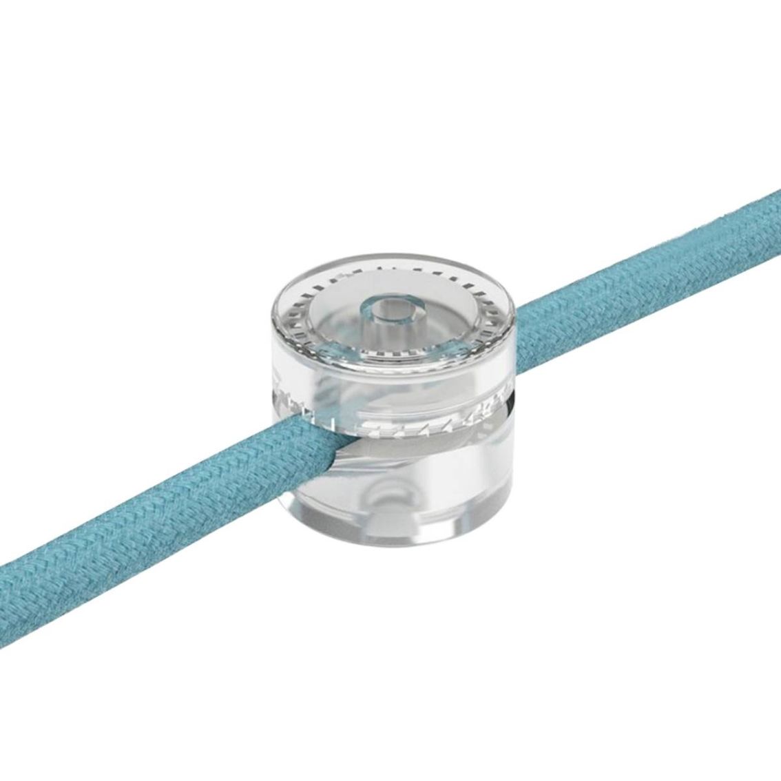 Universal Transparent Ceiling Fairlead for Fabric Cable main product photo