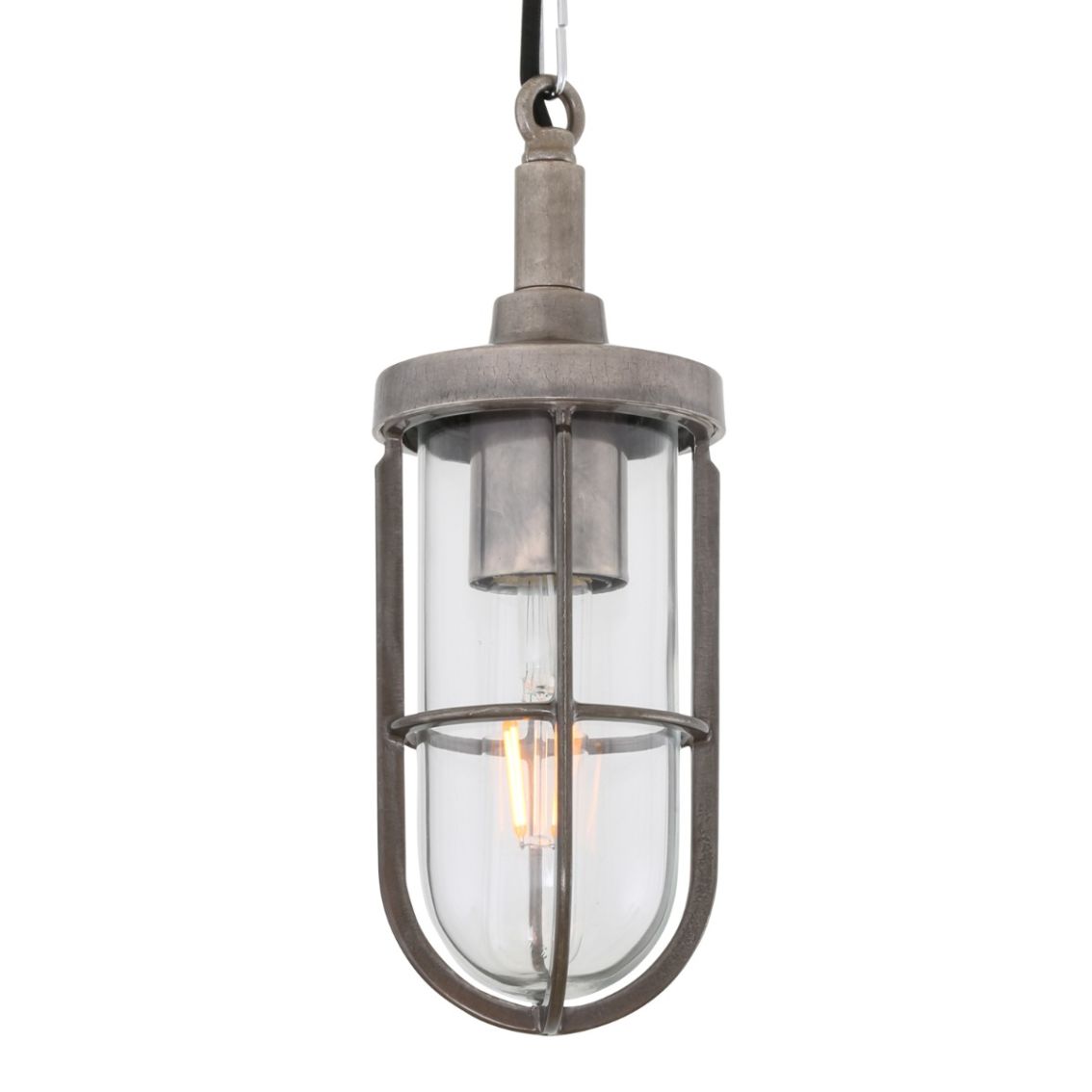 Owel A Nautical Brass Cage Pendant 