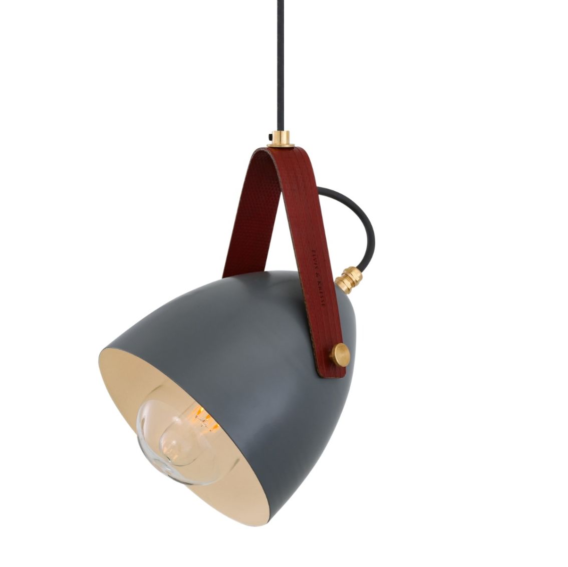 Lambeth Pendant with Rescued Fire-hose Strap IP65 main product photo