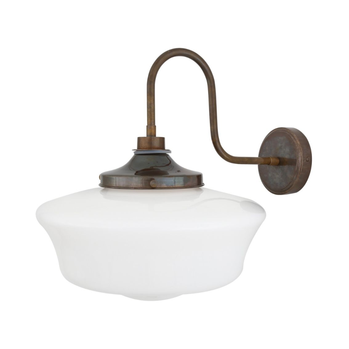 Anath Schoolhouse Swan Neck Wall Light IP44 main product photo
