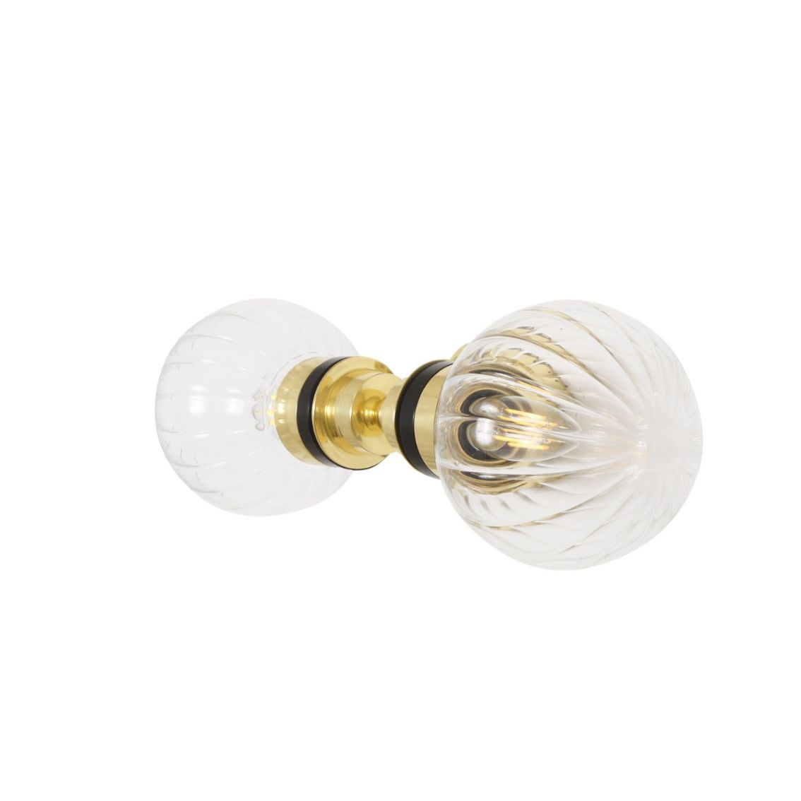 Poole Double Glass Globe Bathroom Wall Light IP65 main product photo