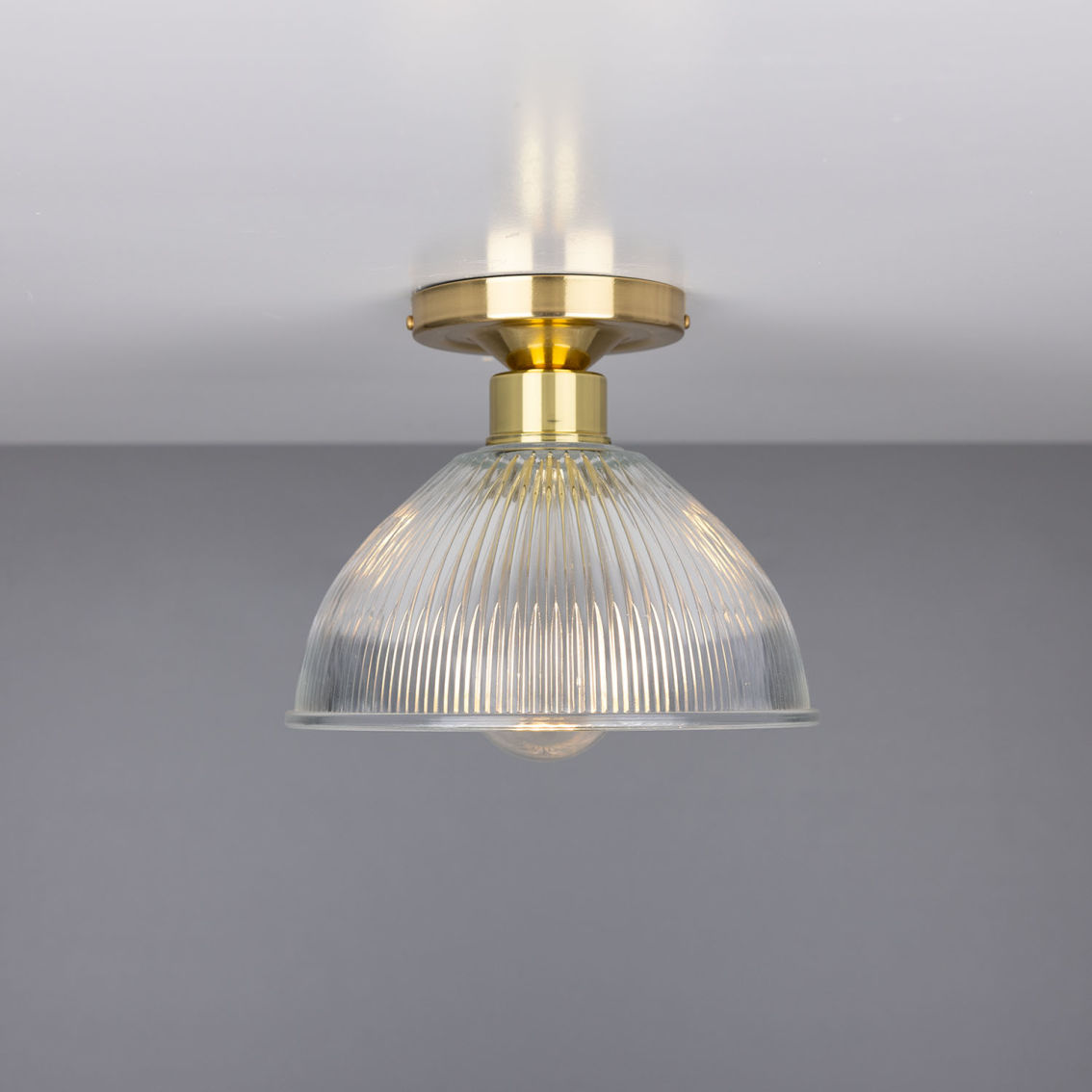 Erbil prismatic flush ceiling light 