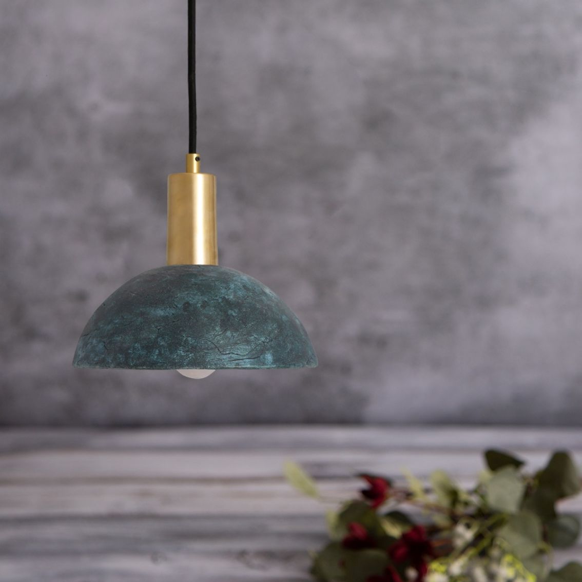 Kauri Ceramic Dome Pendant Light 20cm 