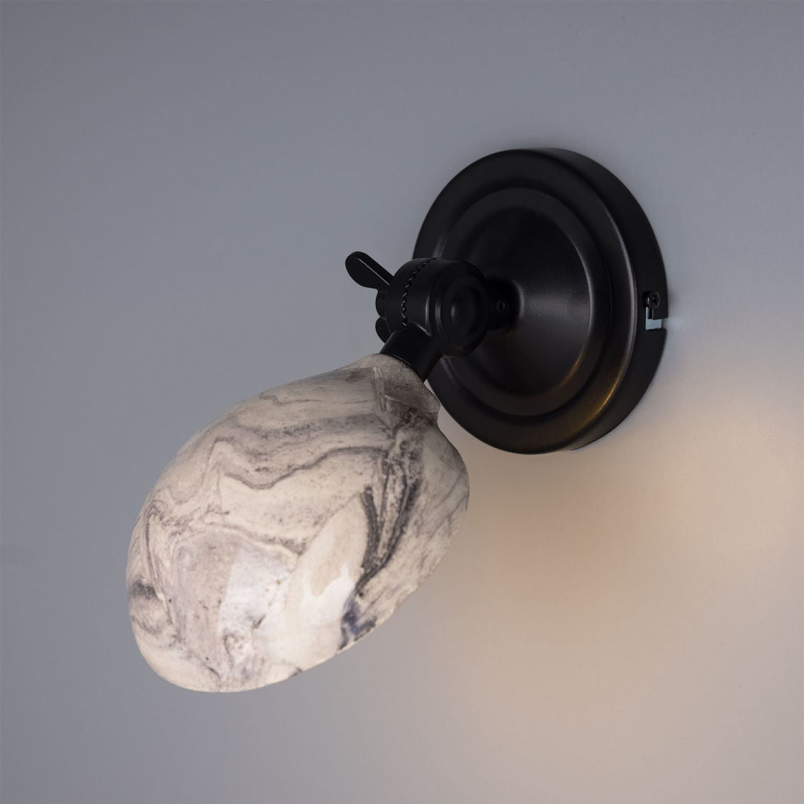 Coco Adjustable Marbled Ceramic Wall Light main product photo