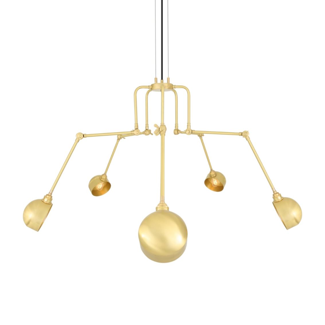 San Jose Industrial Chandelier, Five-Arm main product photo