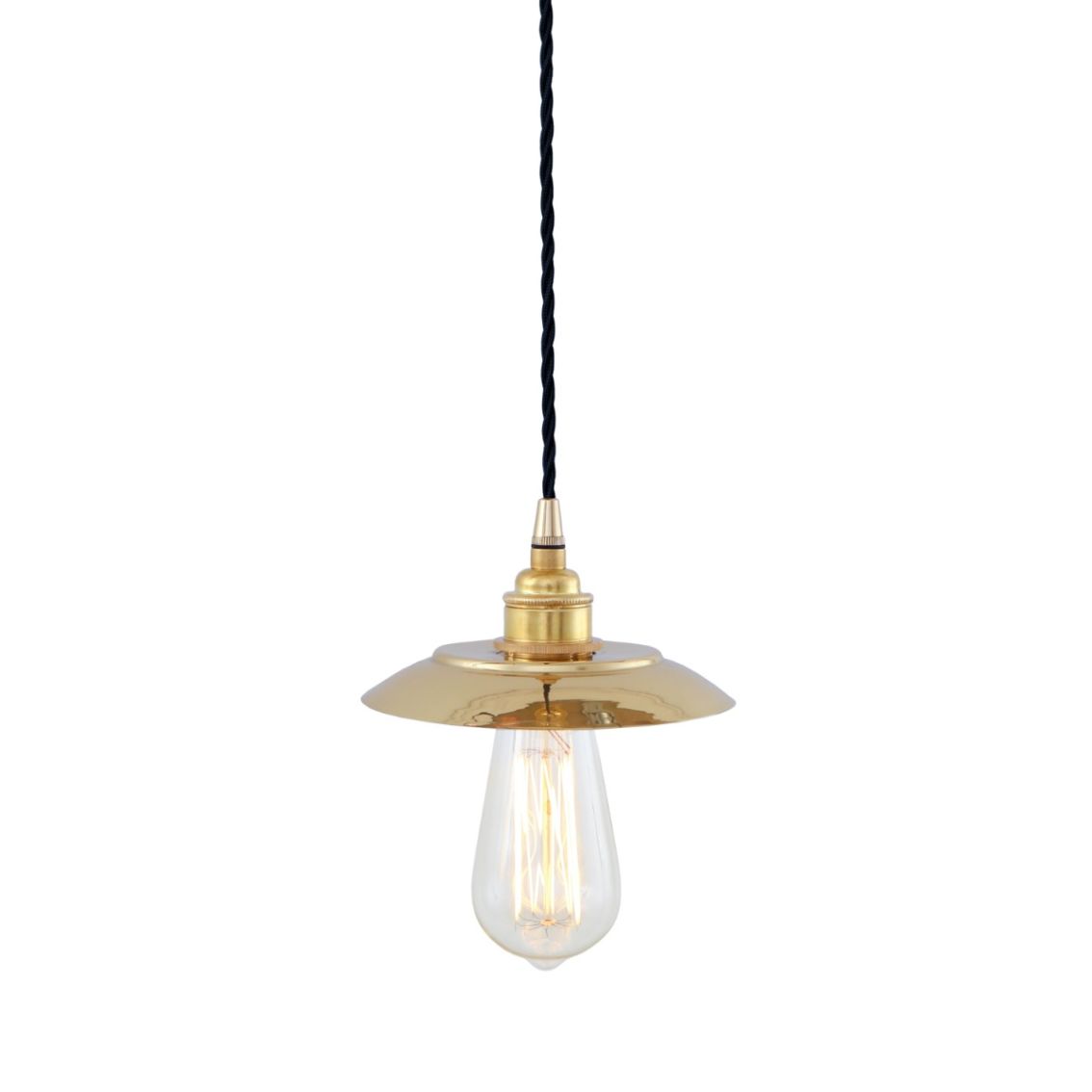 Reznor Industrial Brass Pendant Light main product photo