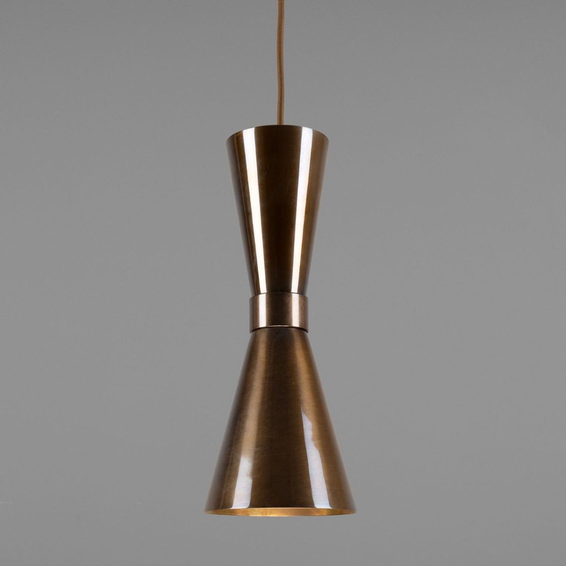 Amias Mid-Century Brass Pendant Light main product photo