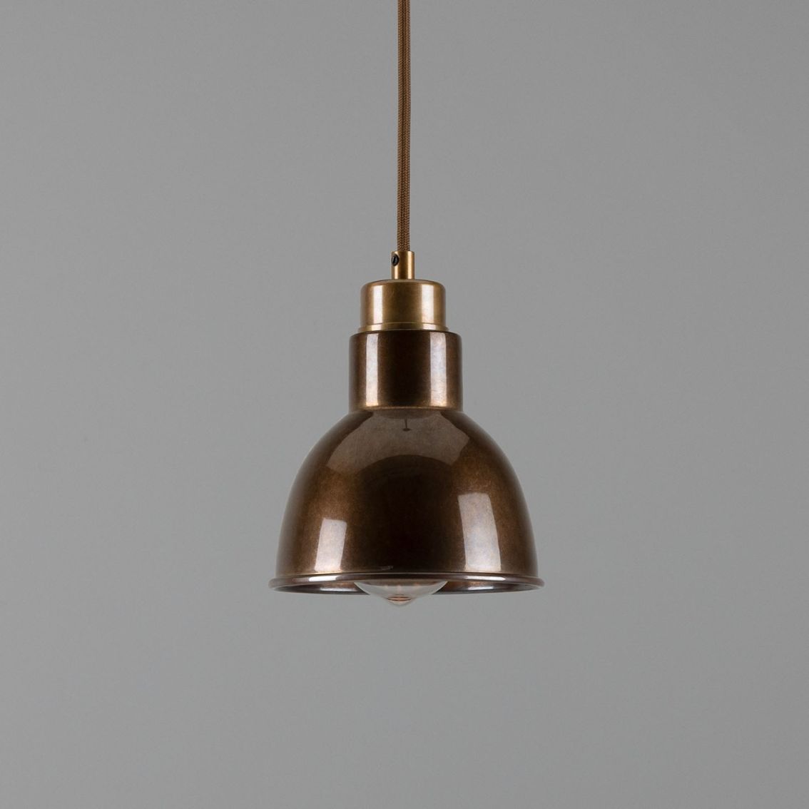 Baku Vintage Brass Pendant Light 5.9" main product photo