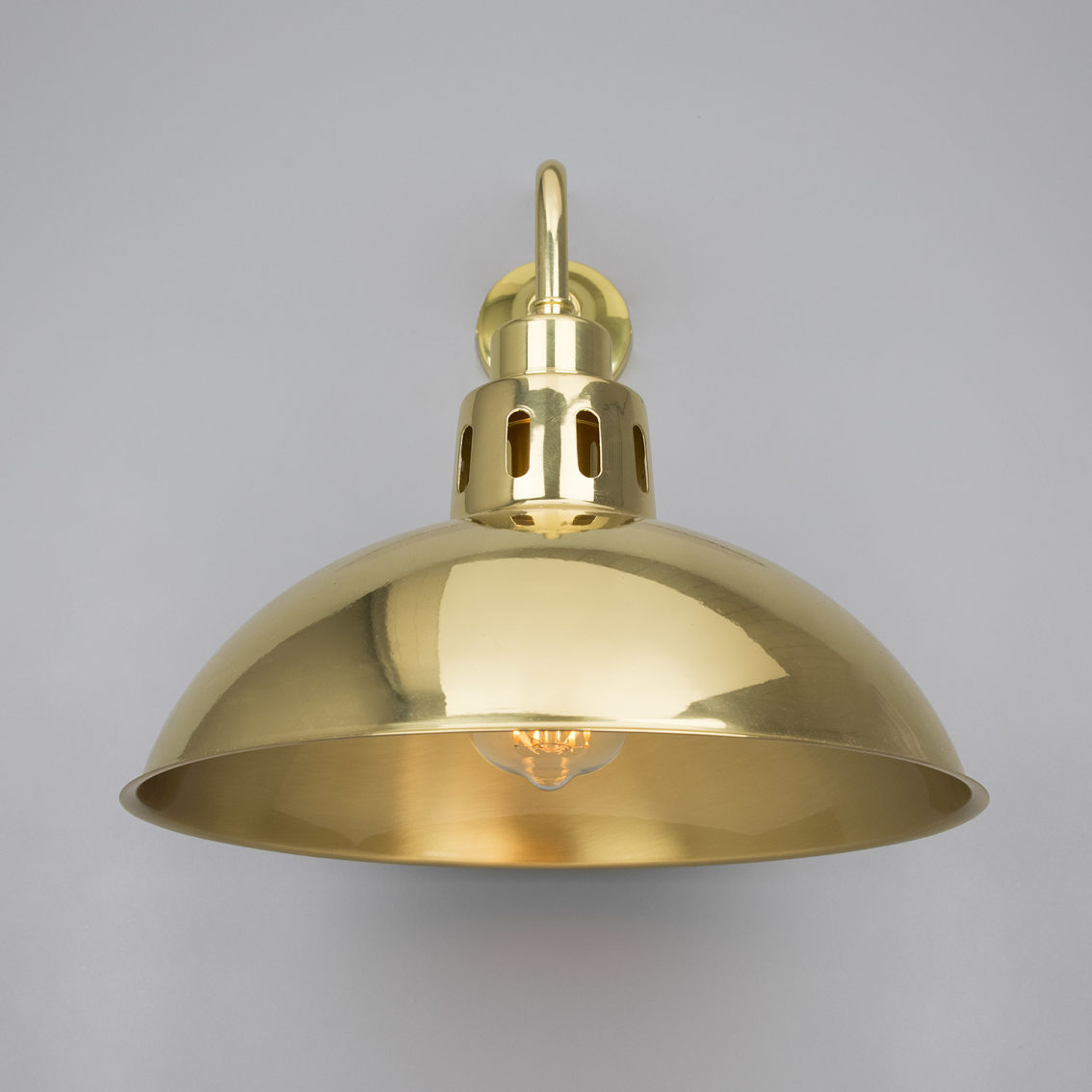 Paris Industrial Brass Wall Light 30cm 