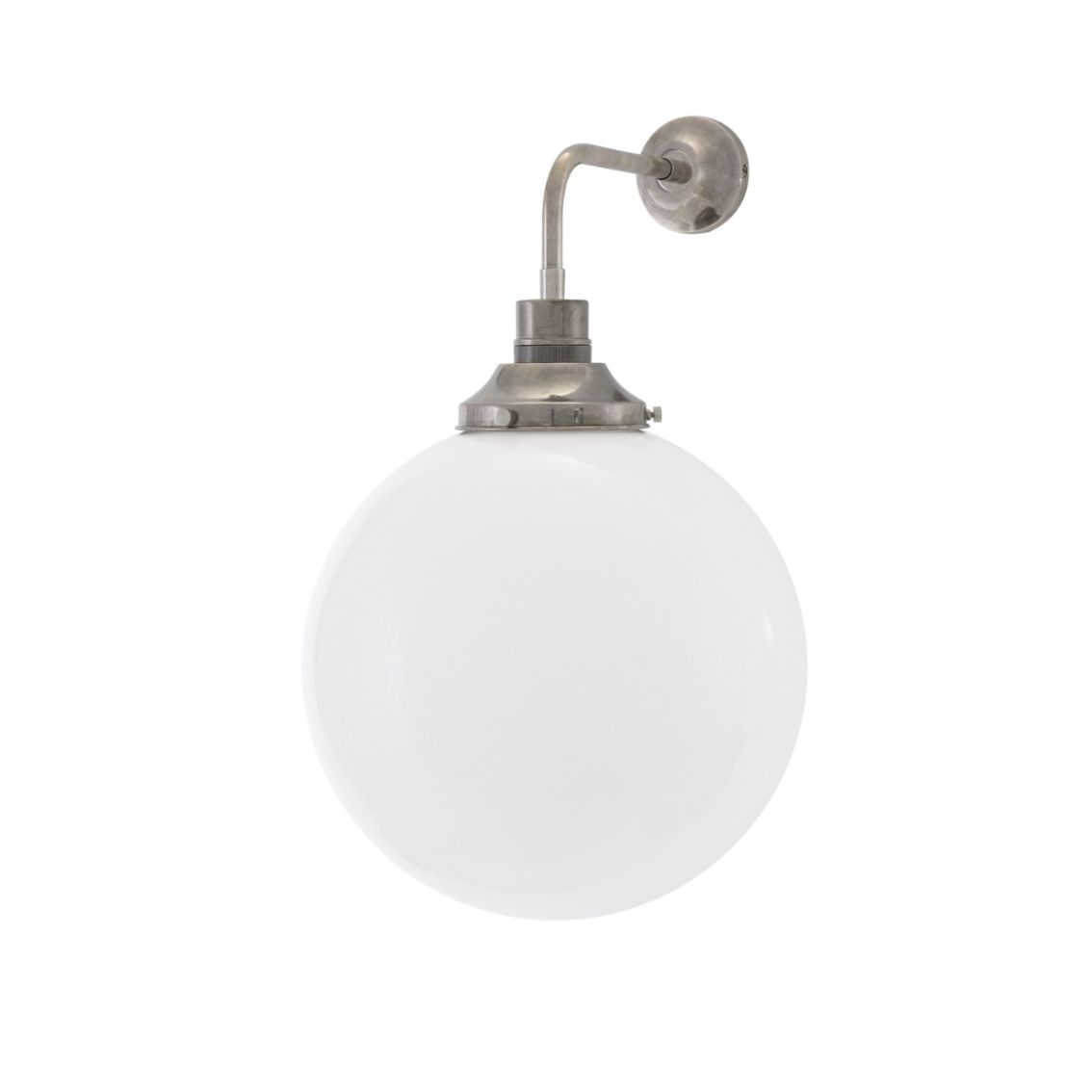 Bamako Clear / Opal Glass Globe Wall Light 30cm main product photo