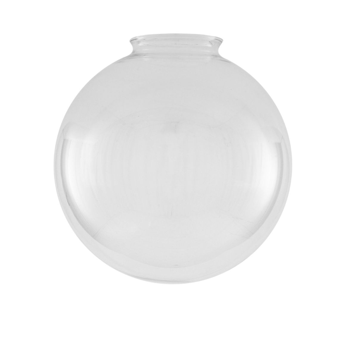 Clear Glass Globe Light Shade, 25 x 25 x 10cm | Mullan Lighting