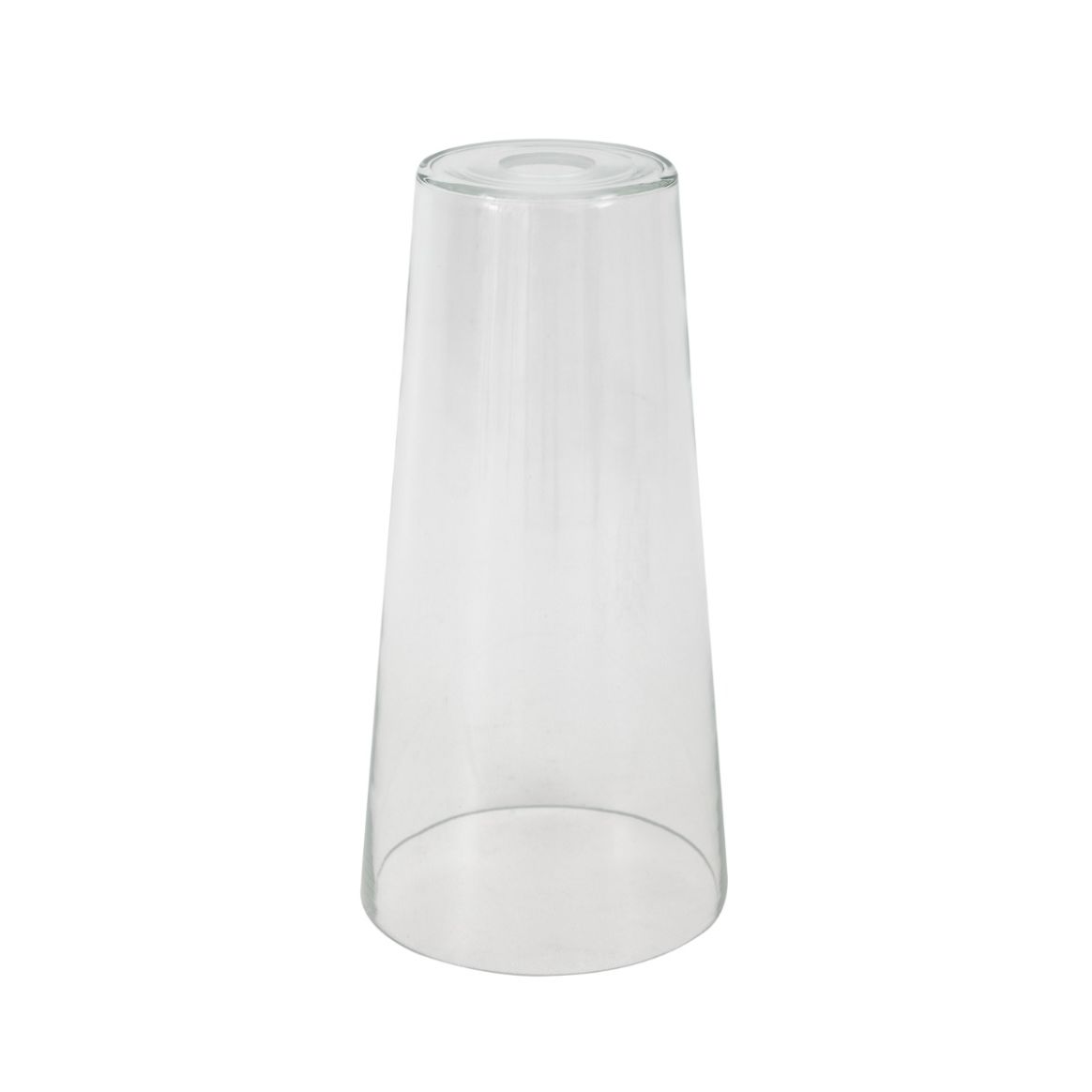 Abat-jour conique en verre transparent 17.5cm