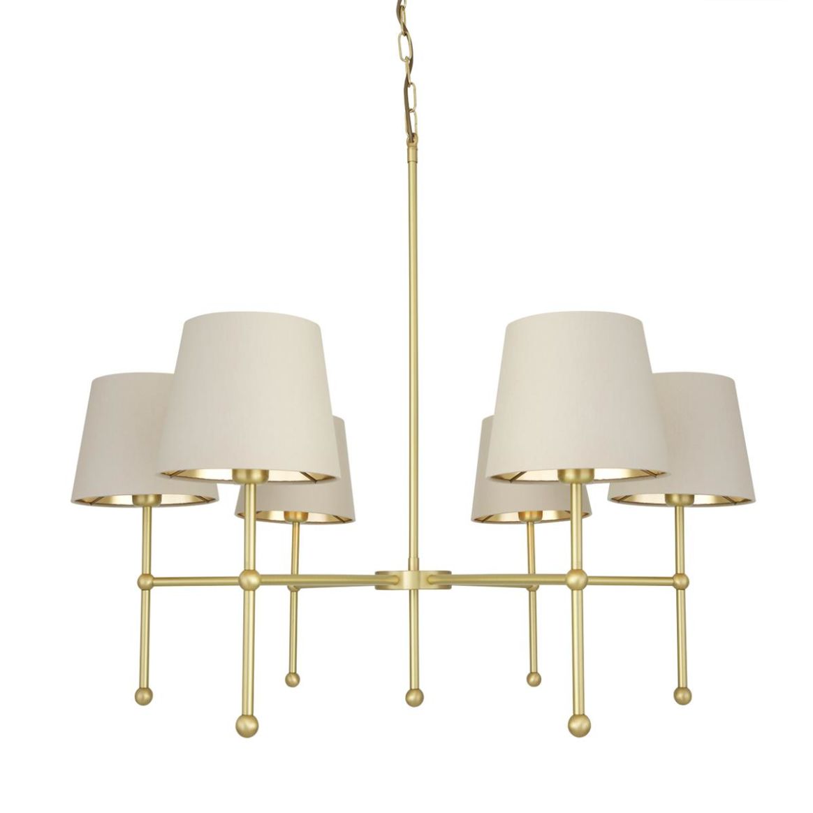 Faro Modern Industrial Brass Floor Lamp