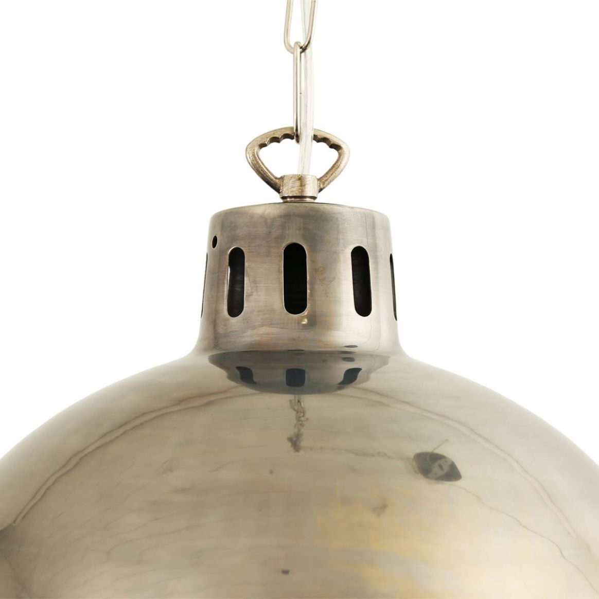 Nickel cage pendant light top