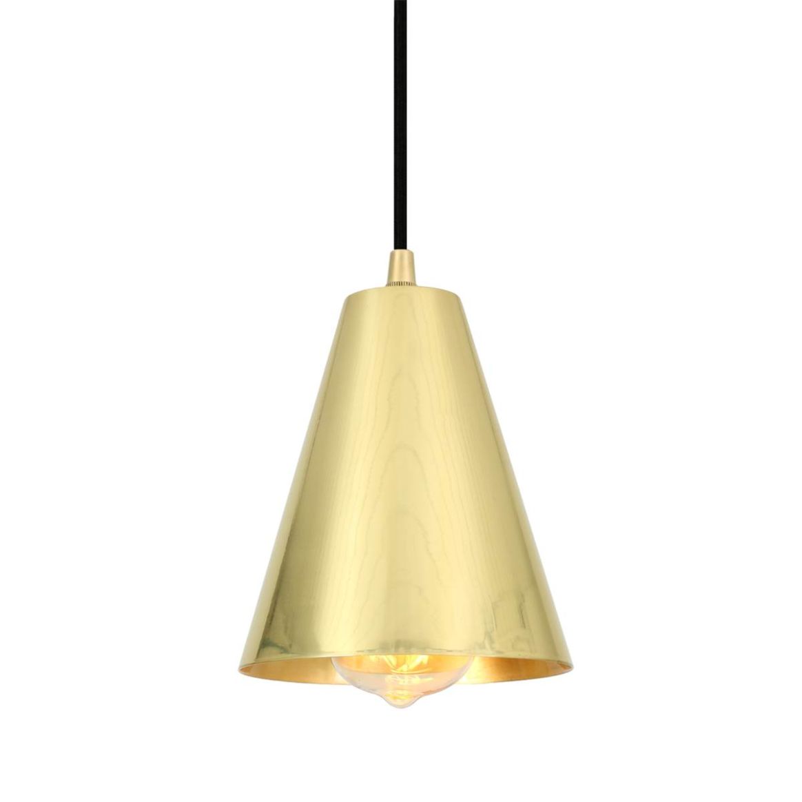 Moya Modern Brass Cone Pendant Light 5.5" main product image