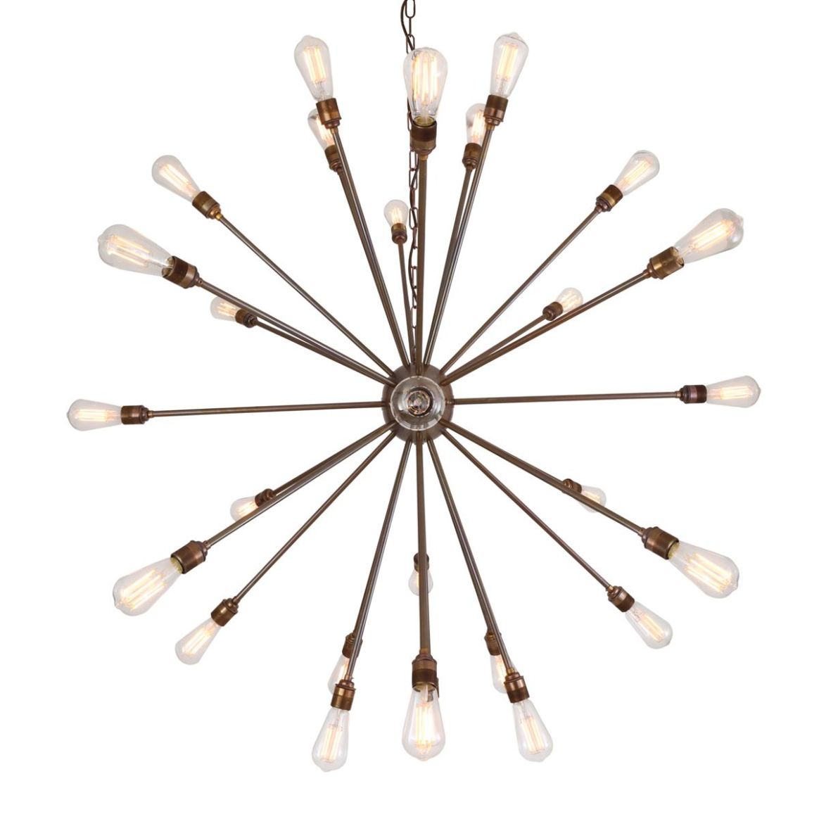 CH-572+ Three Arm Brass Chandelier – Lighting Bug Ltd.