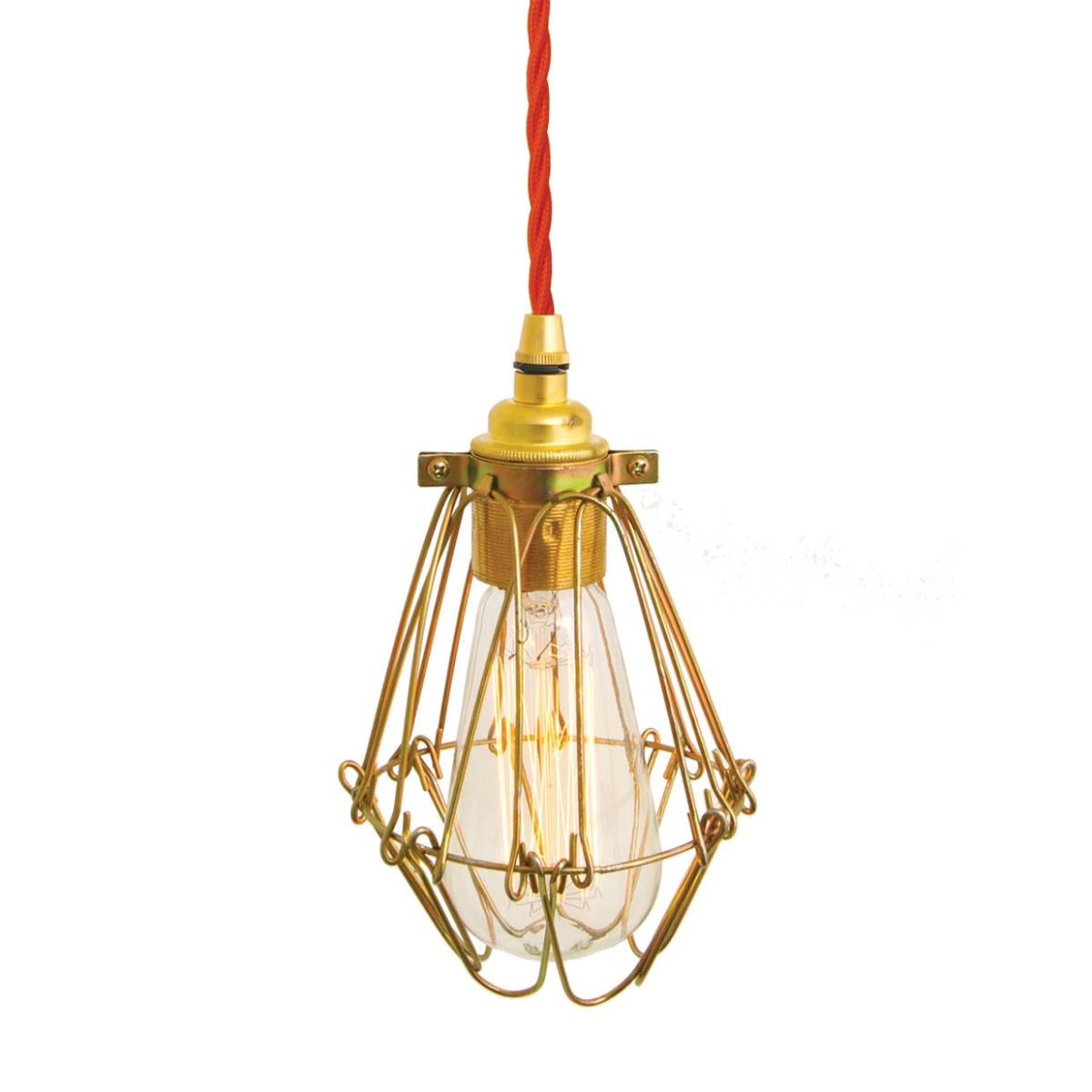 Gold cage 2024 light fixture