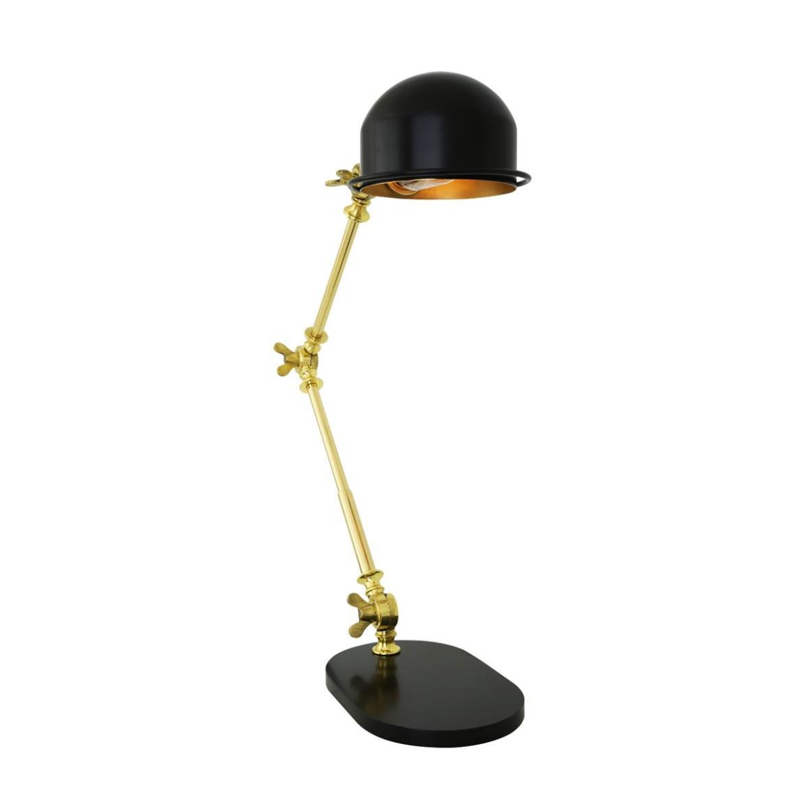 Faro Modern Industrial Brass Floor Lamp