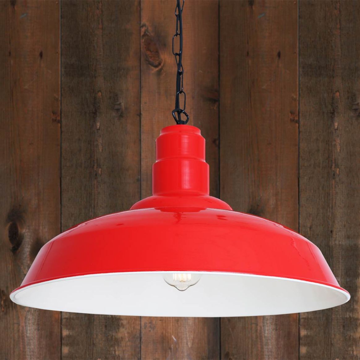 Wyse Industrial Factory Pendant Light 50cm Mullan Lighting