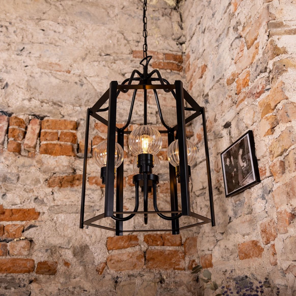 Portroe Indoor Hanging Pendant Lantern, 4-6 Light