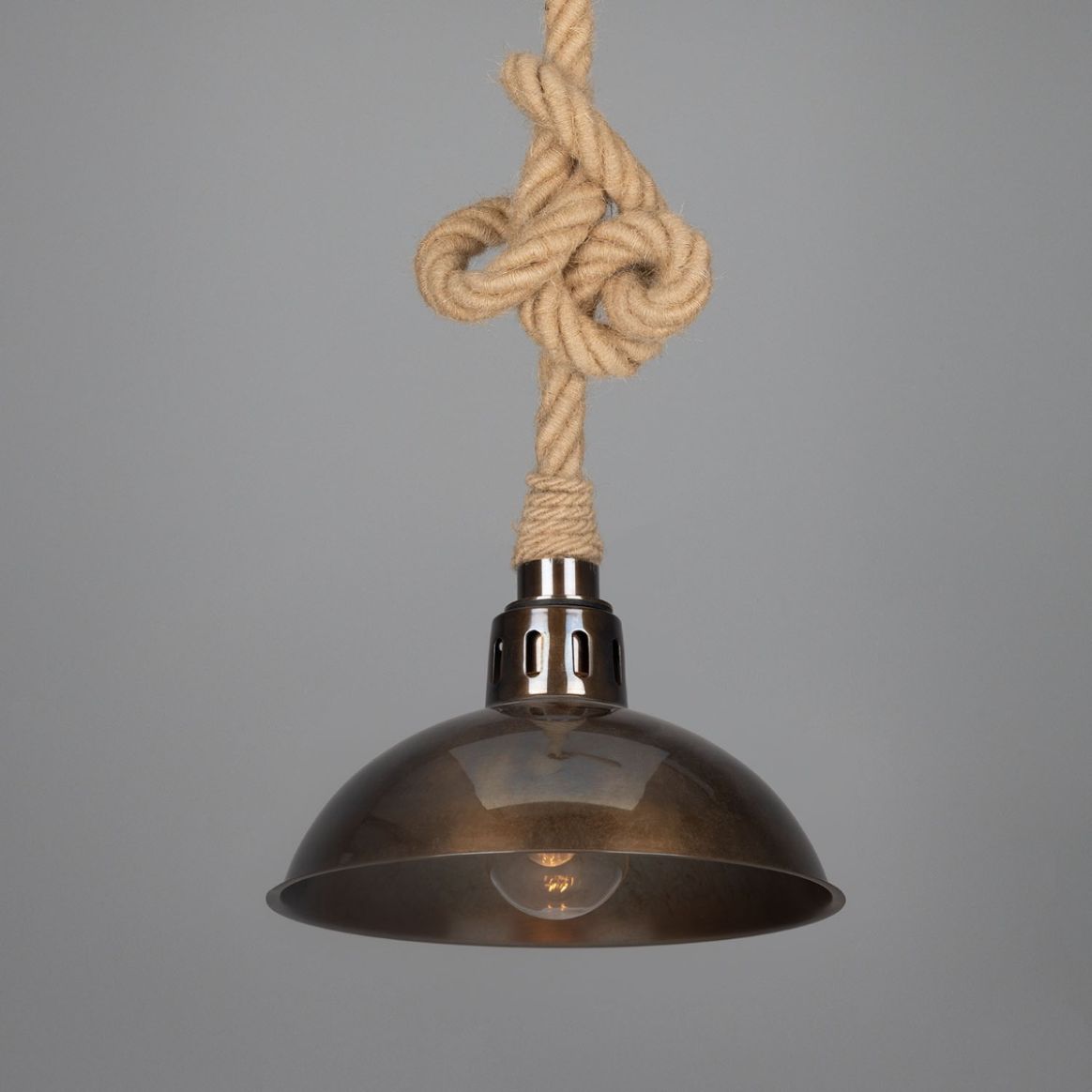 Paris Industrial Brass Pendant Light 11.8