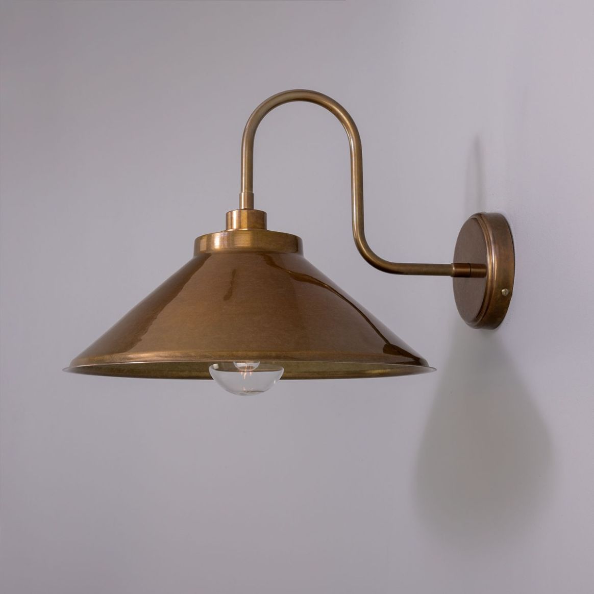 Nerissa Industrial Swan Neck Wall Light 14.6 IP65