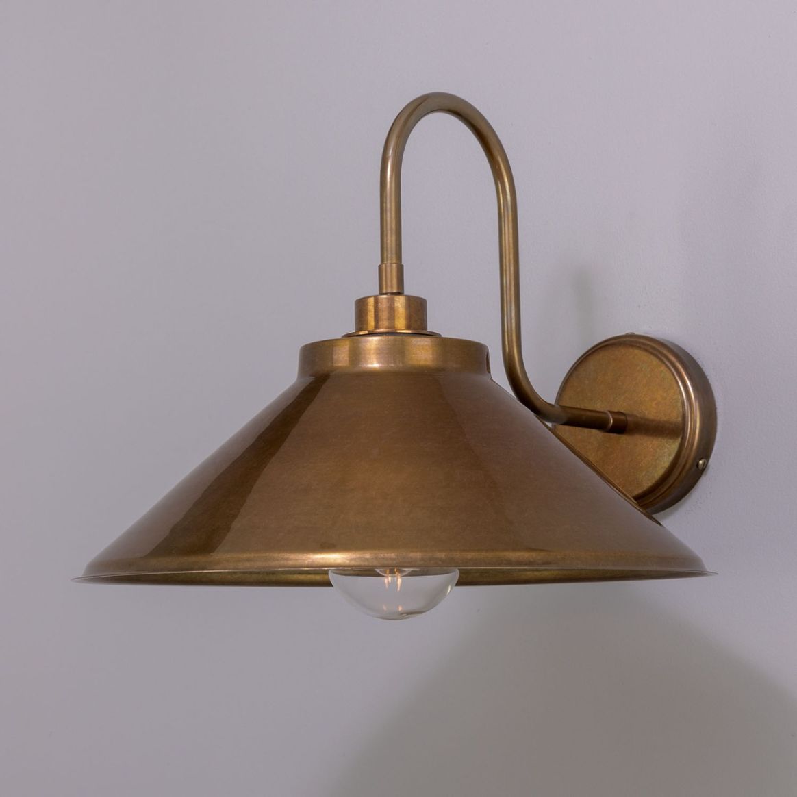 Wall light, Syracuse Rope, satin brass, Ø54cm, H54cm - Mullan Lighting