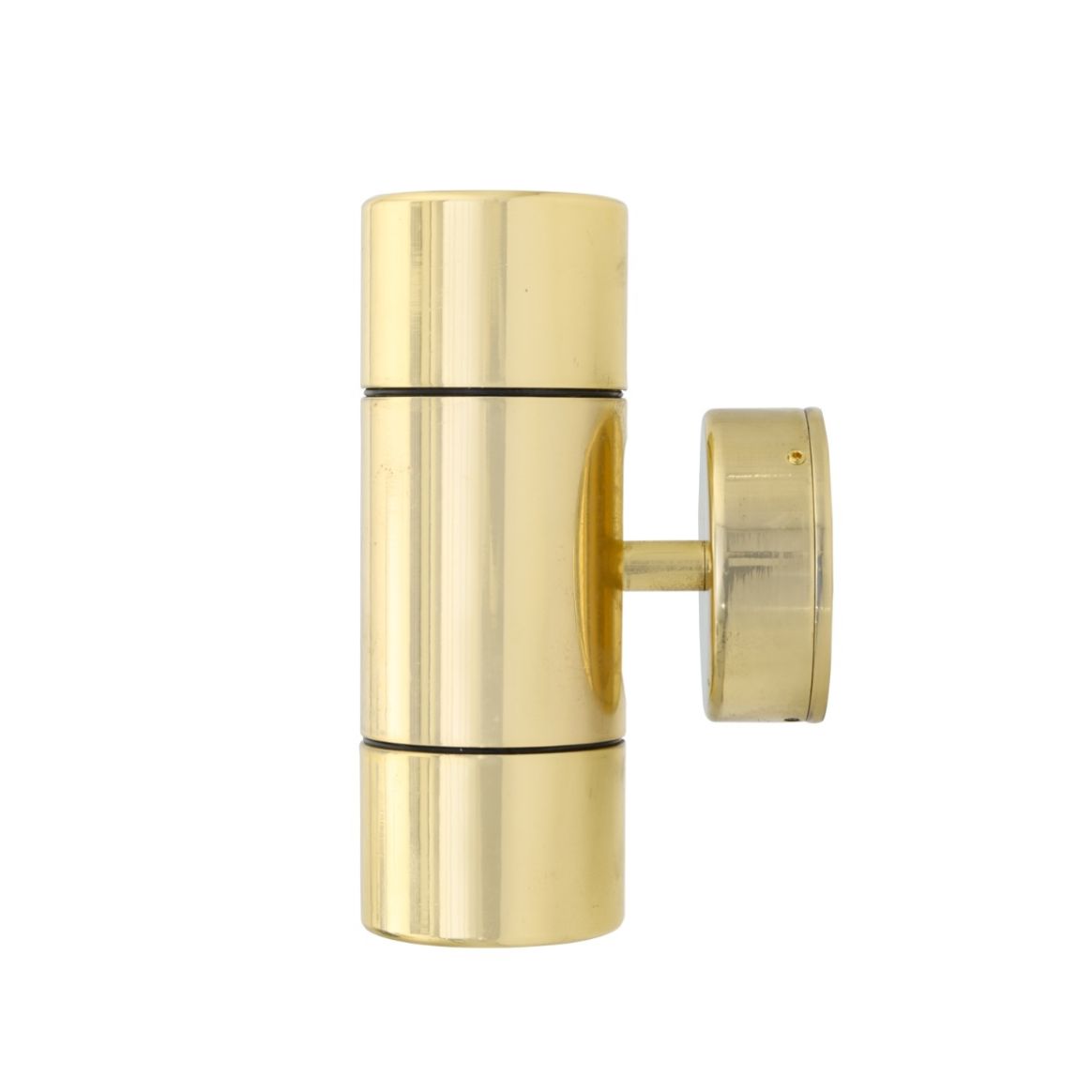 Louise Vintage Rippled Glass and Brass Bathroom Wall Light IP44