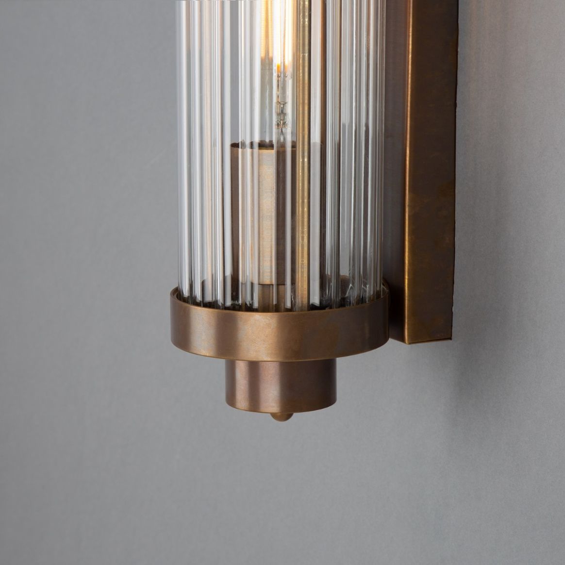 Vintage Aged Copper & Brass Interior or Exterior Wall Light – Lighting  Collective