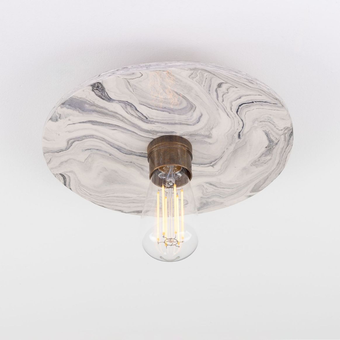 Marble flush store mount light