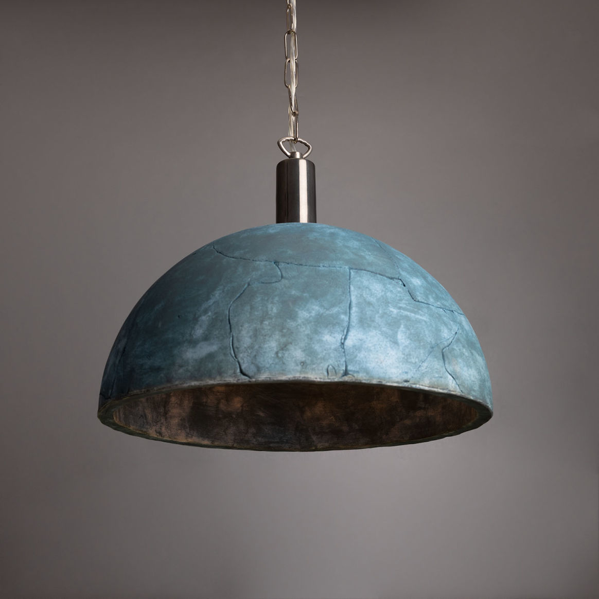 Teal store pendant light
