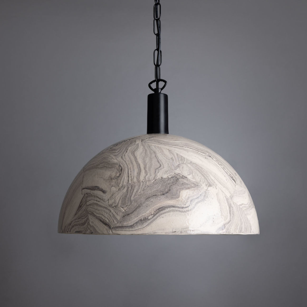 Shaped concrete dome pendant deals