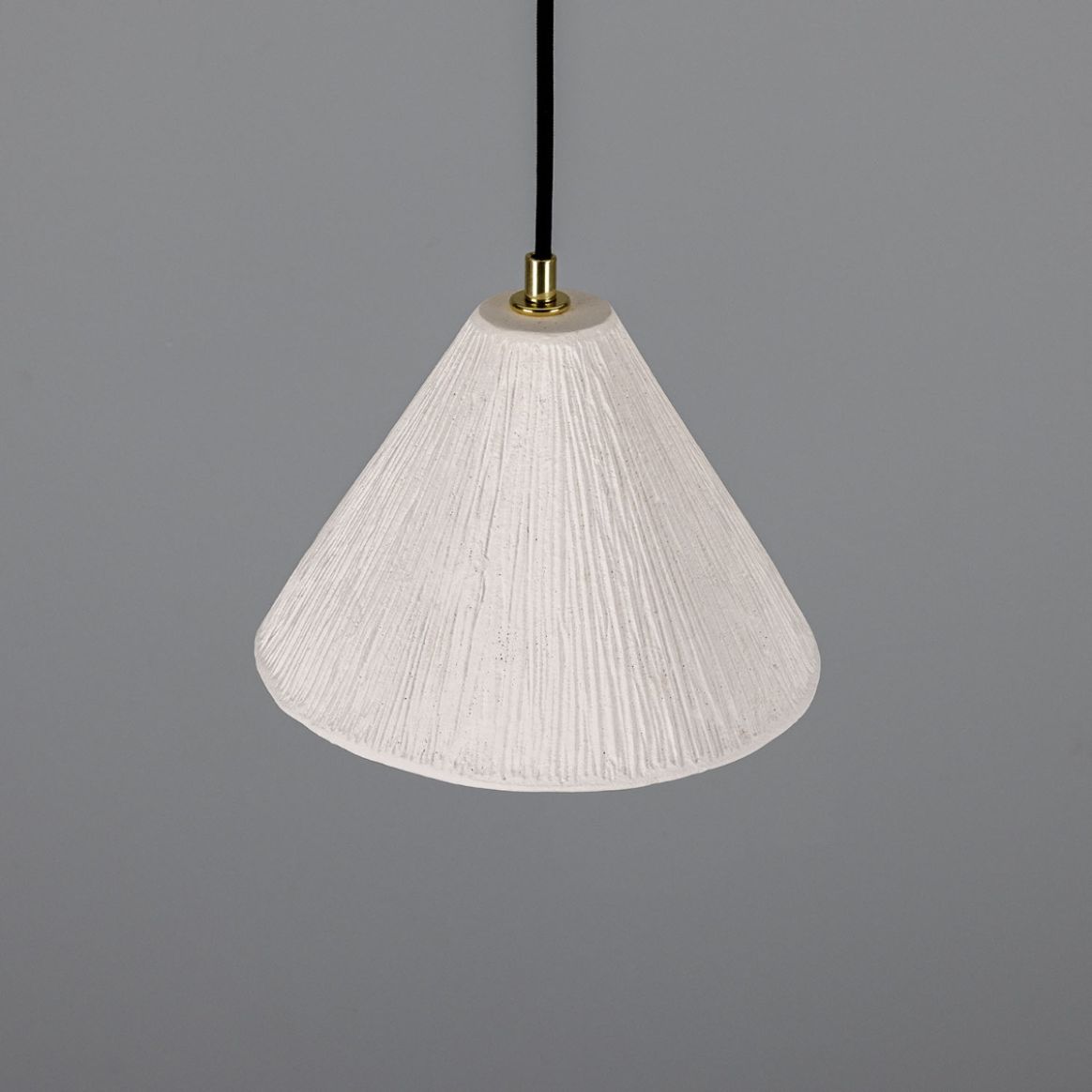 White and brass cone pendant light new arrivals