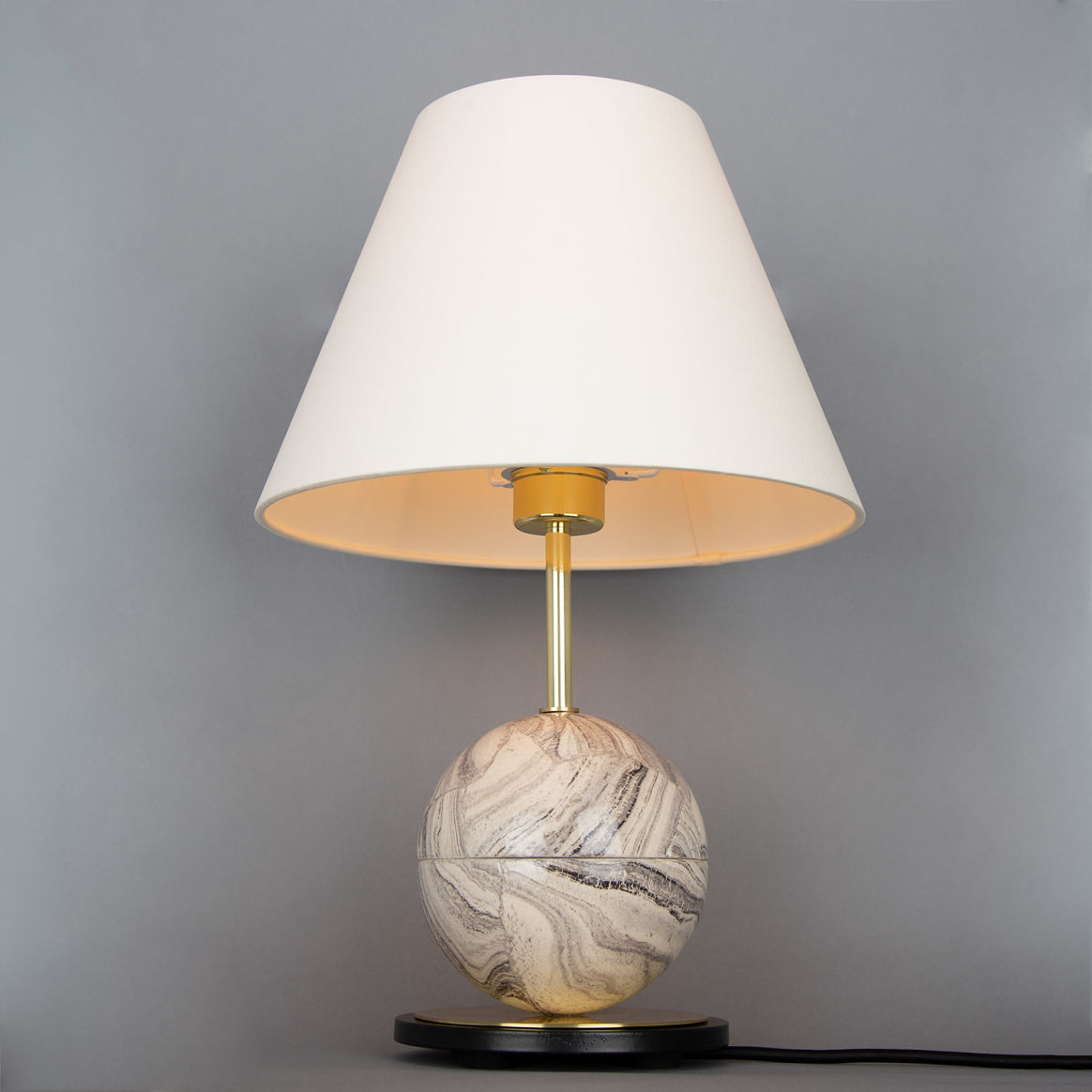 Amanita Small Marbled Ceramic Mushroom Table Lamp