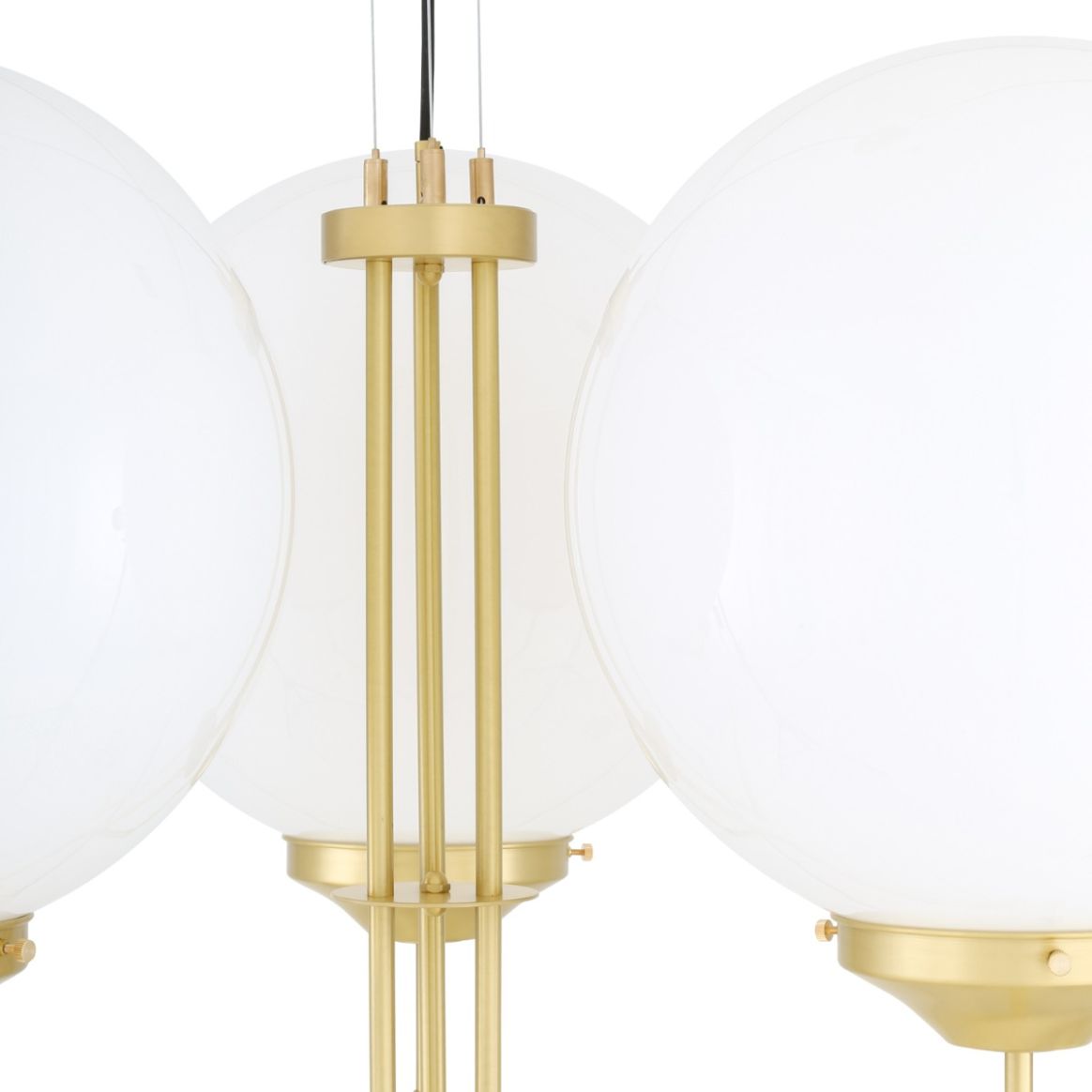 9 light globe chandelier top