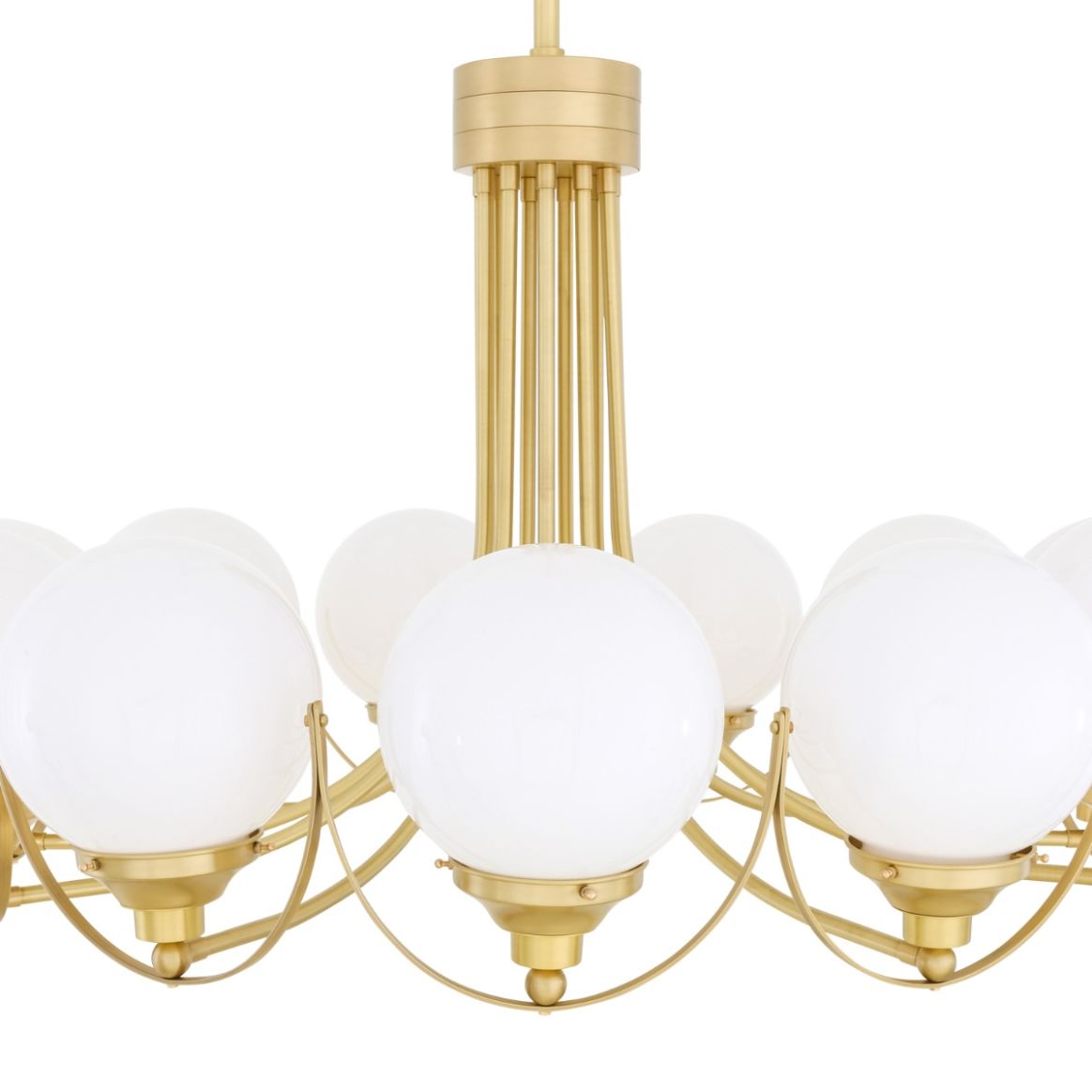 9 light store globe chandelier