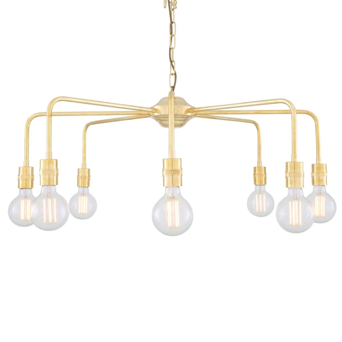 Mullan Lighting Rome Mid-Century Four-Tier Globe Chandelier, 21-Light