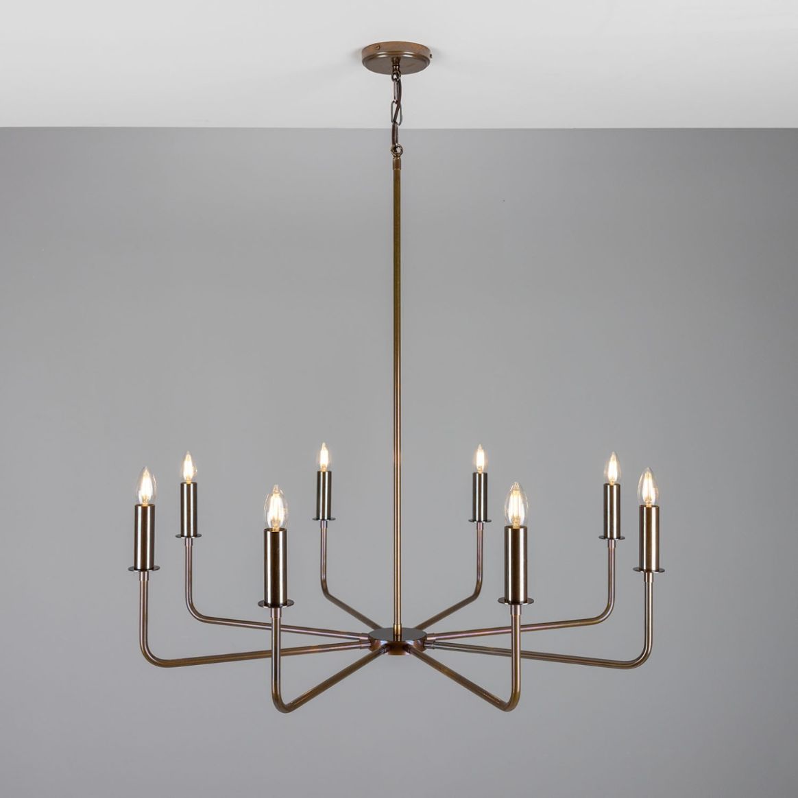 Penn 18-Light Candle Chandelier Brushed Brass – Lush Chandeliers