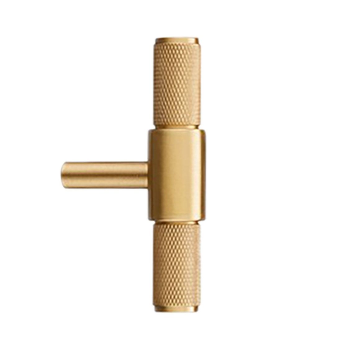 Samford Large Brass Knurled Pull Handle