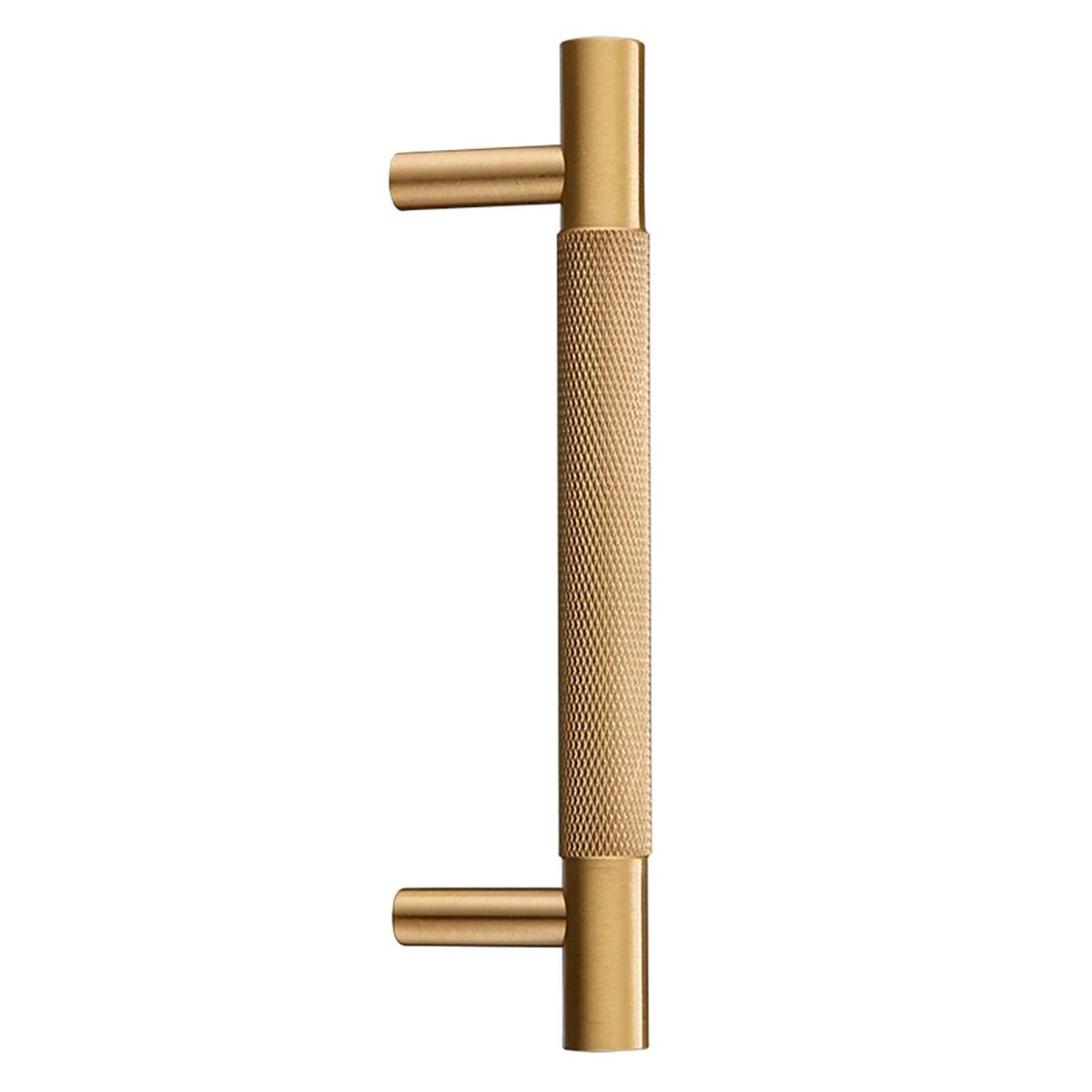 Samford Large Brass Knurled Pull Handle, brass handle