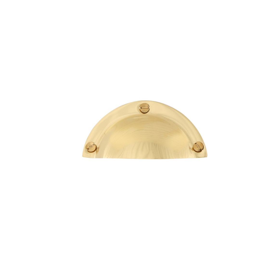 Malin Brass Drawer Shell Pull Handle 3.7