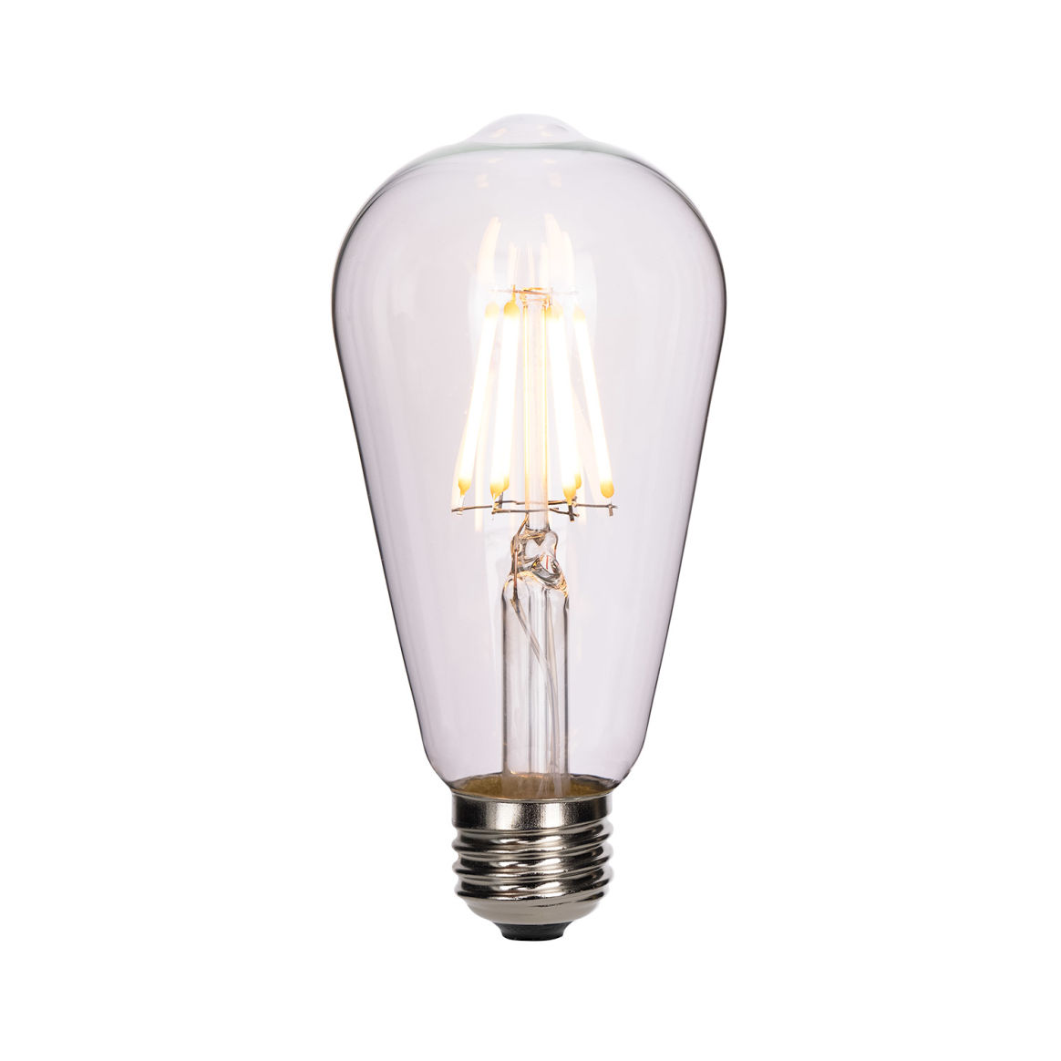 LED Teardrop Filament Bulb Dimmable E26 6W 2200k 320lm 5.3