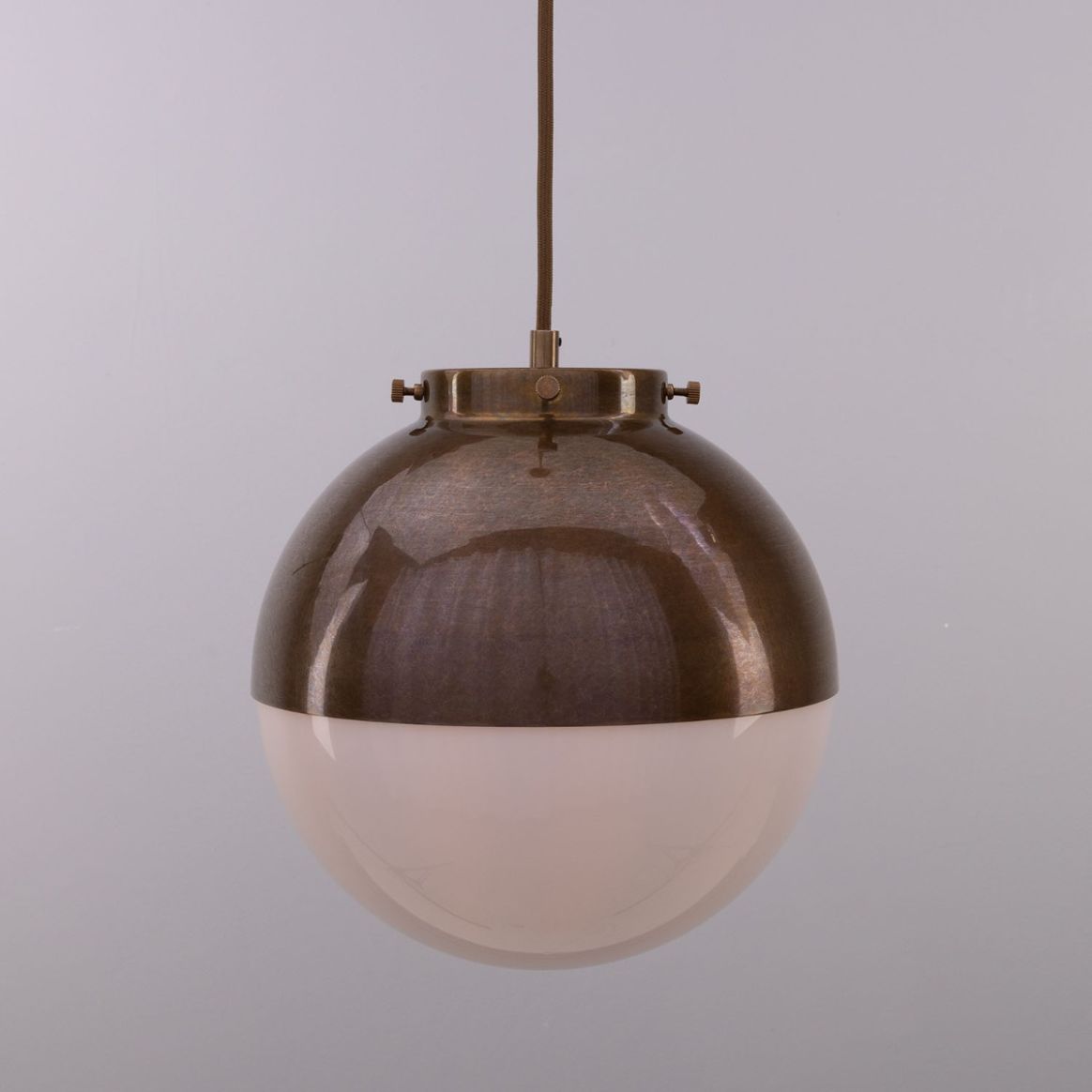 Mid century globe pendant deals