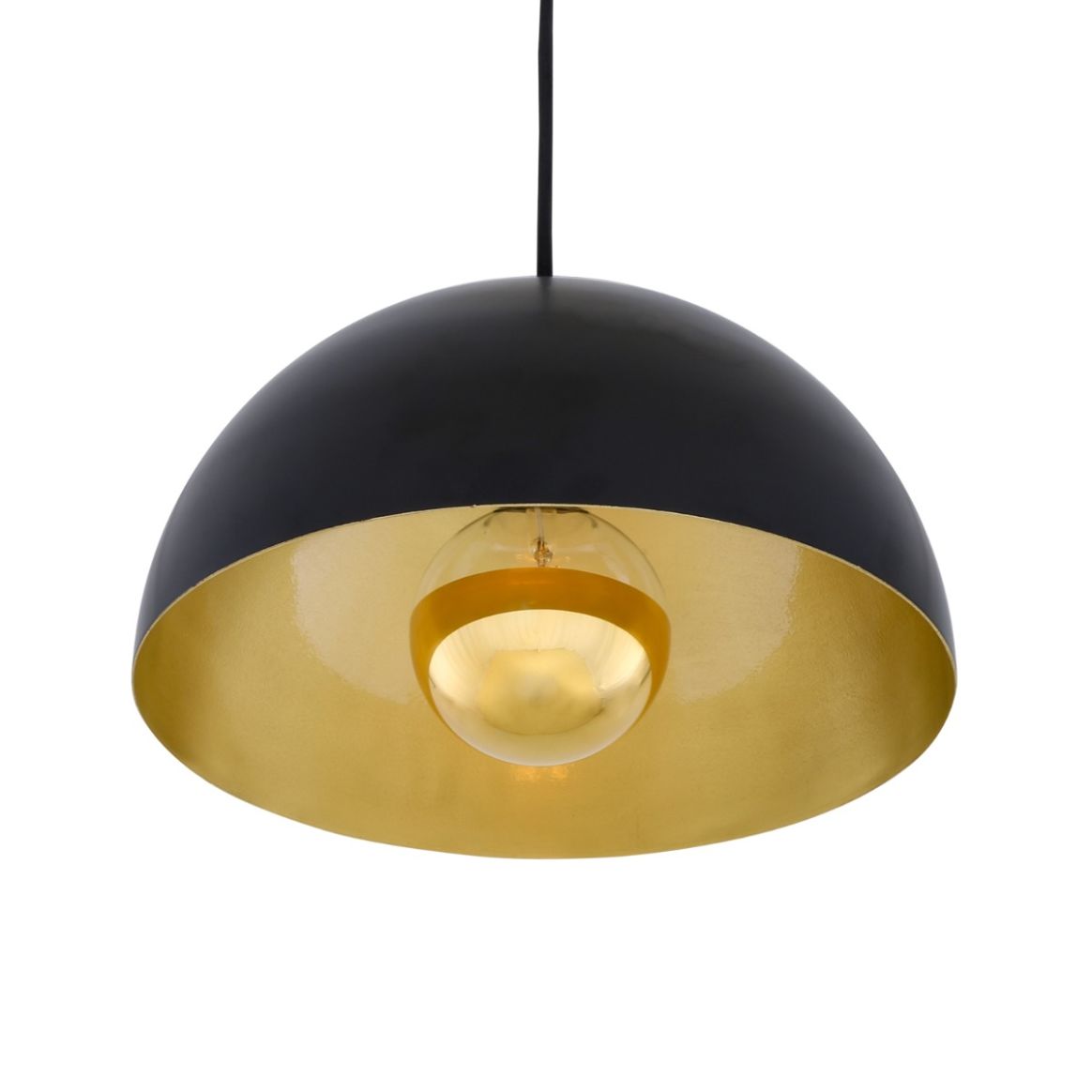 Mullan Lighting Maua 30 cm Industrial Dome Pendant - Antique Brass