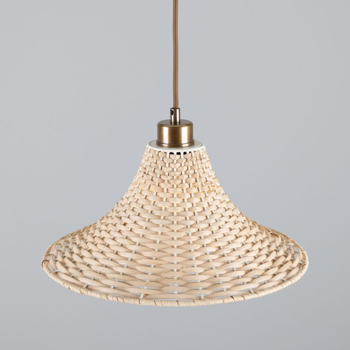 Vintage wicker hanging on sale light