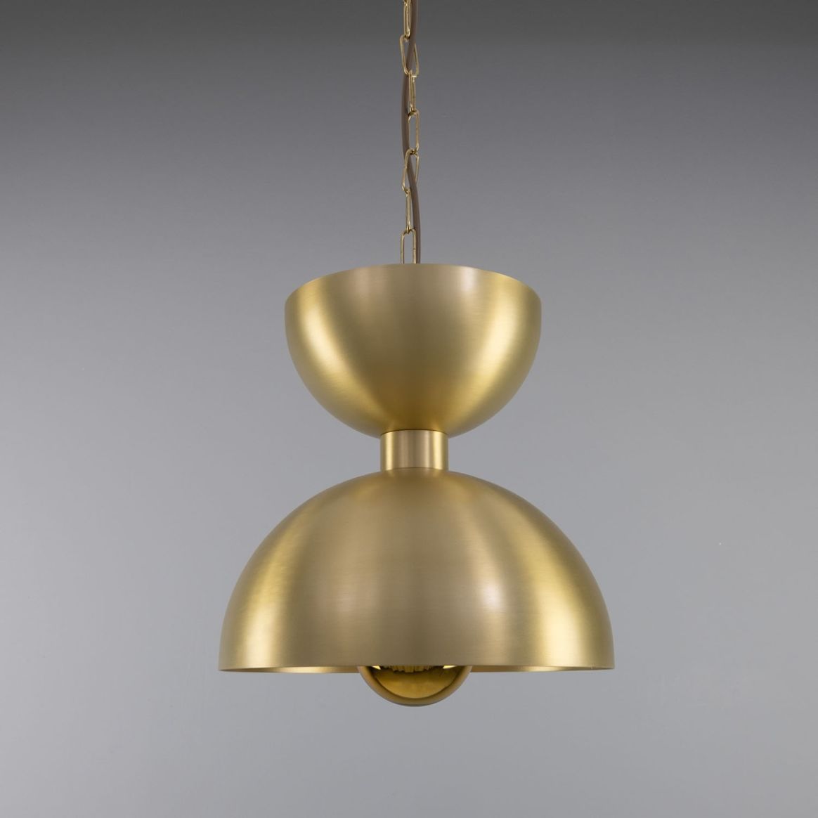 Dallas Modern Brass Dome Pendant Light 30cm Mullan Lighting