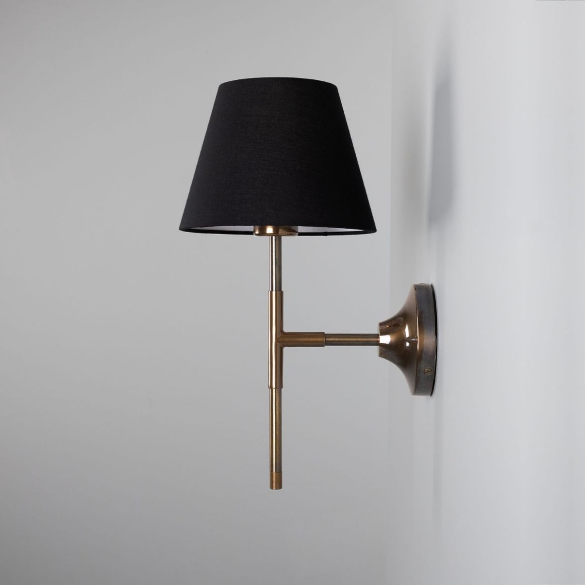 Tenby Exterior IP44 Wall Light in Antiqued Brass