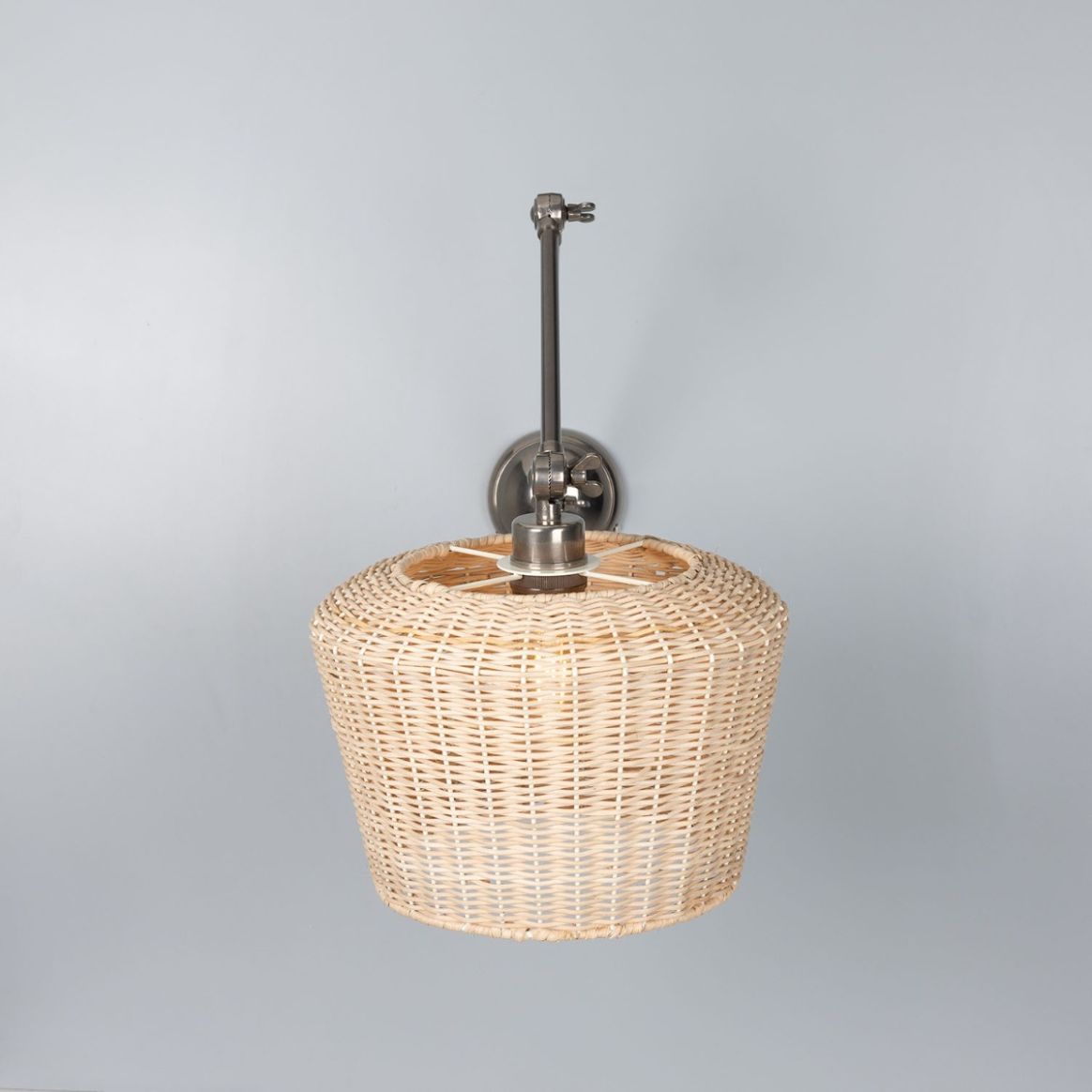 Wall light, Syracuse Rope, satin brass, Ø54cm, H54cm - Mullan Lighting