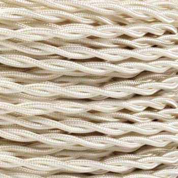 Fabric Cord Jute - Raw Yarn - Braided - 2-pole version - Kynda Light