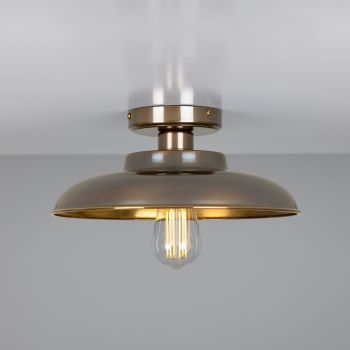 Paris Industrial Brass Pendant Light 11.8